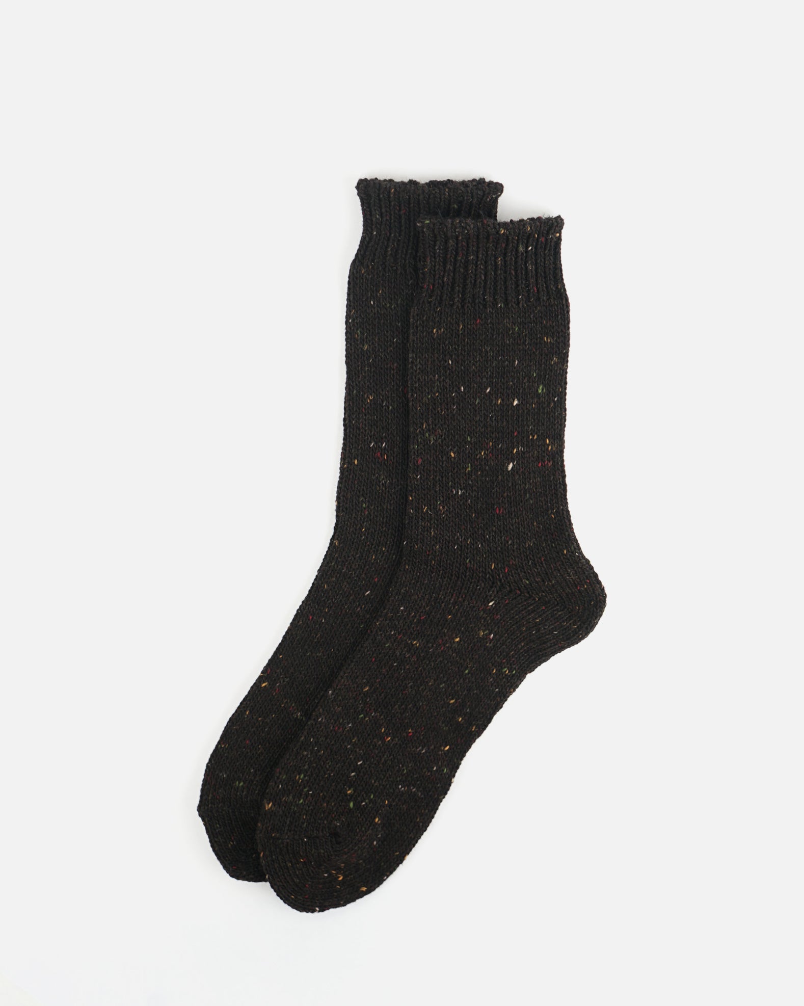 Wool Nep Socks / Black