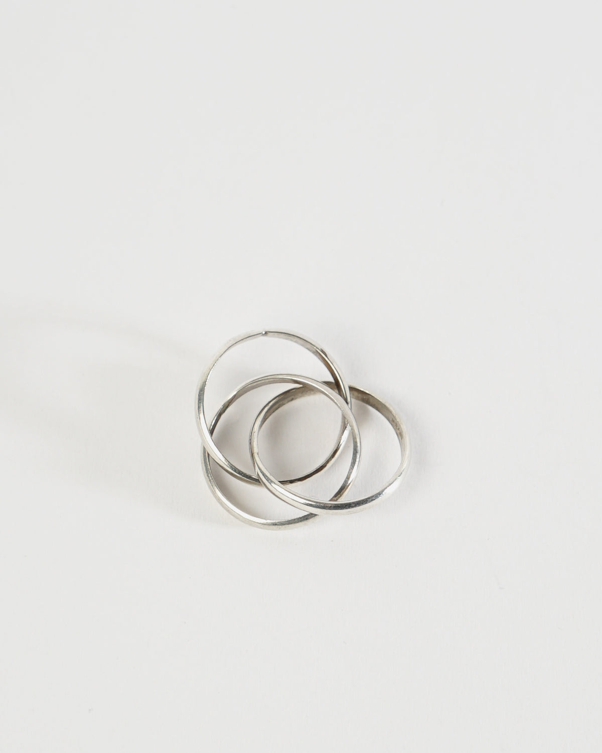 Silver Triple Ring / size: 9