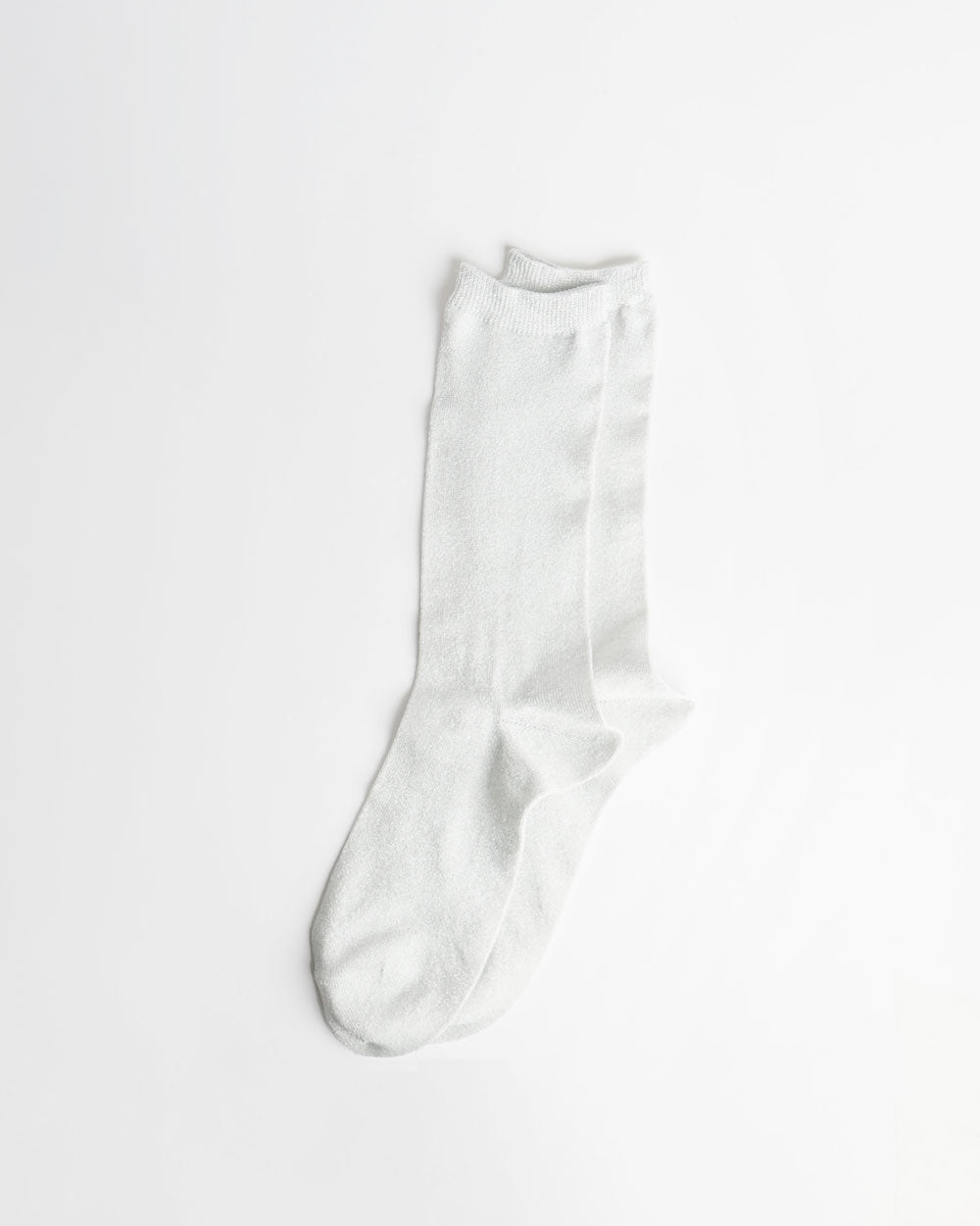 Glitter Socks / White x Silver