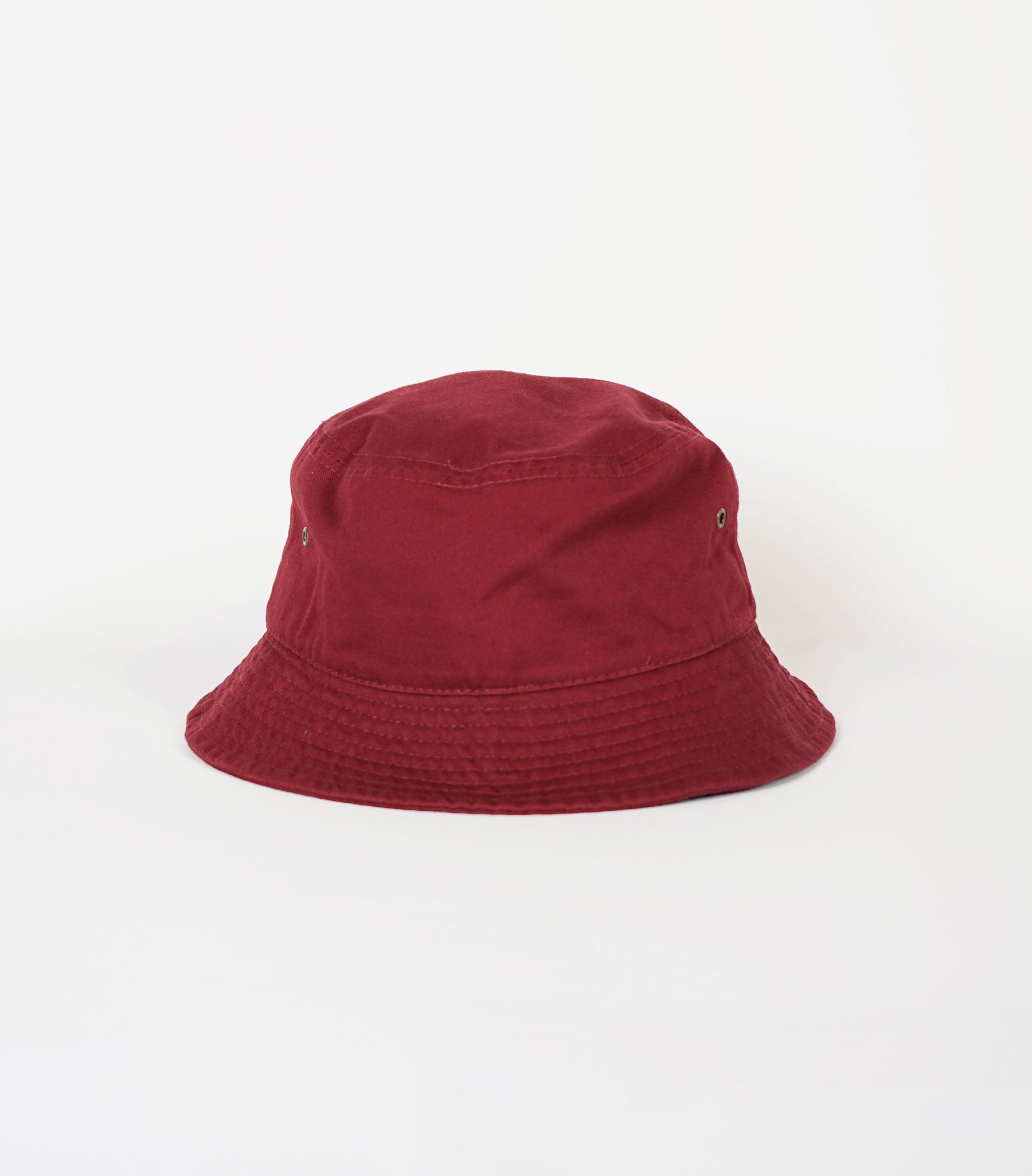 Cotton Bucket Hat Burgundy
