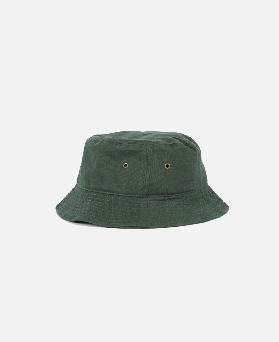 Cotton Bucket Hat Dark Green – Front General Store