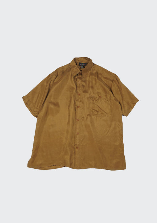 Silk Shirts Short Sleeve Basic