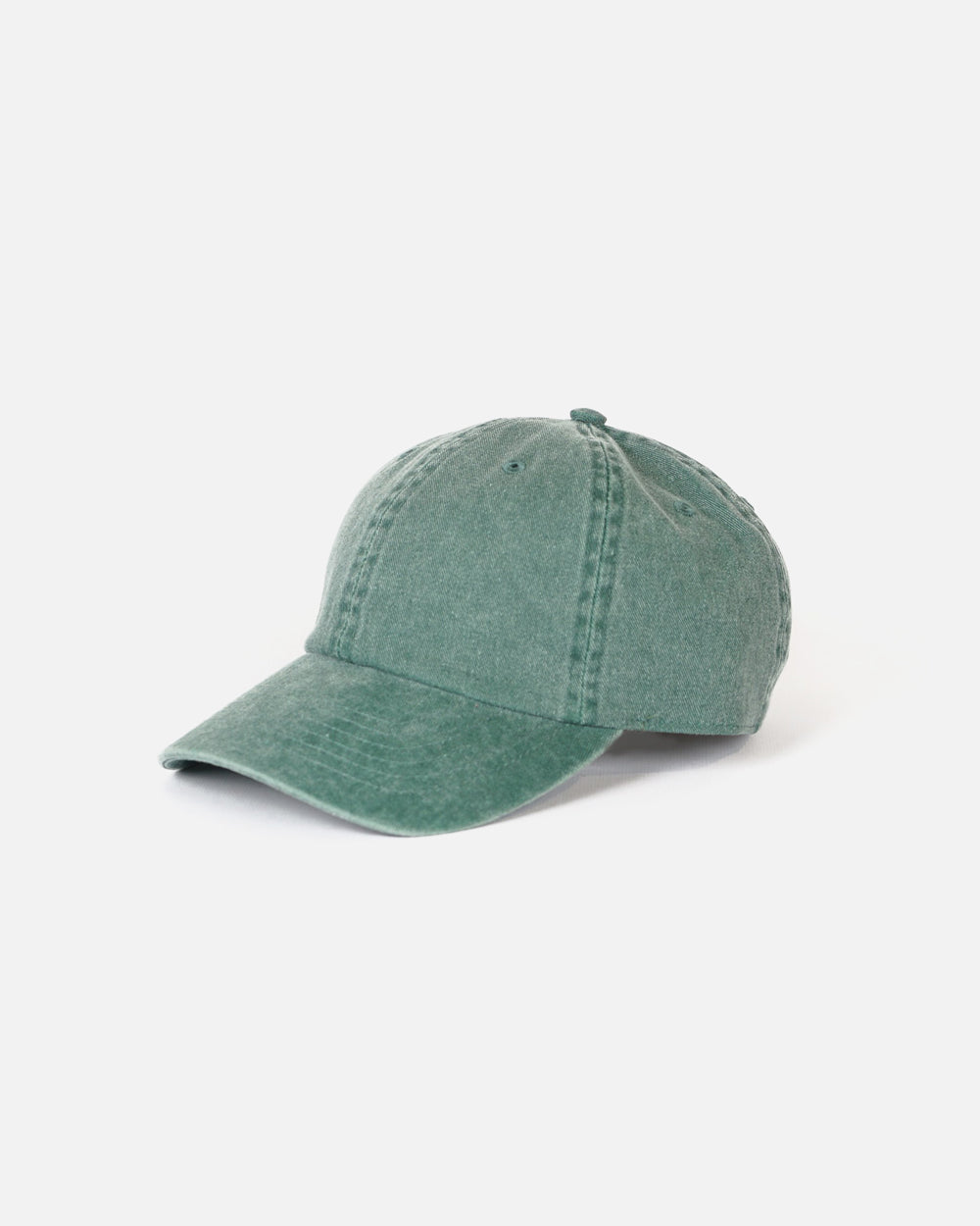 Washed Cotton 6-Panel Cap Green