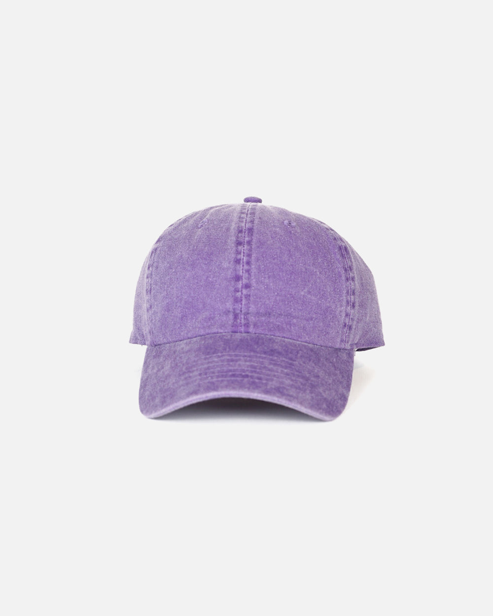 Washed Cotton 6-Panel Cap Purple