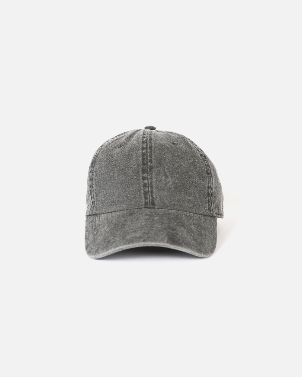 Washed Cotton 6-Panel Cap Charcoal